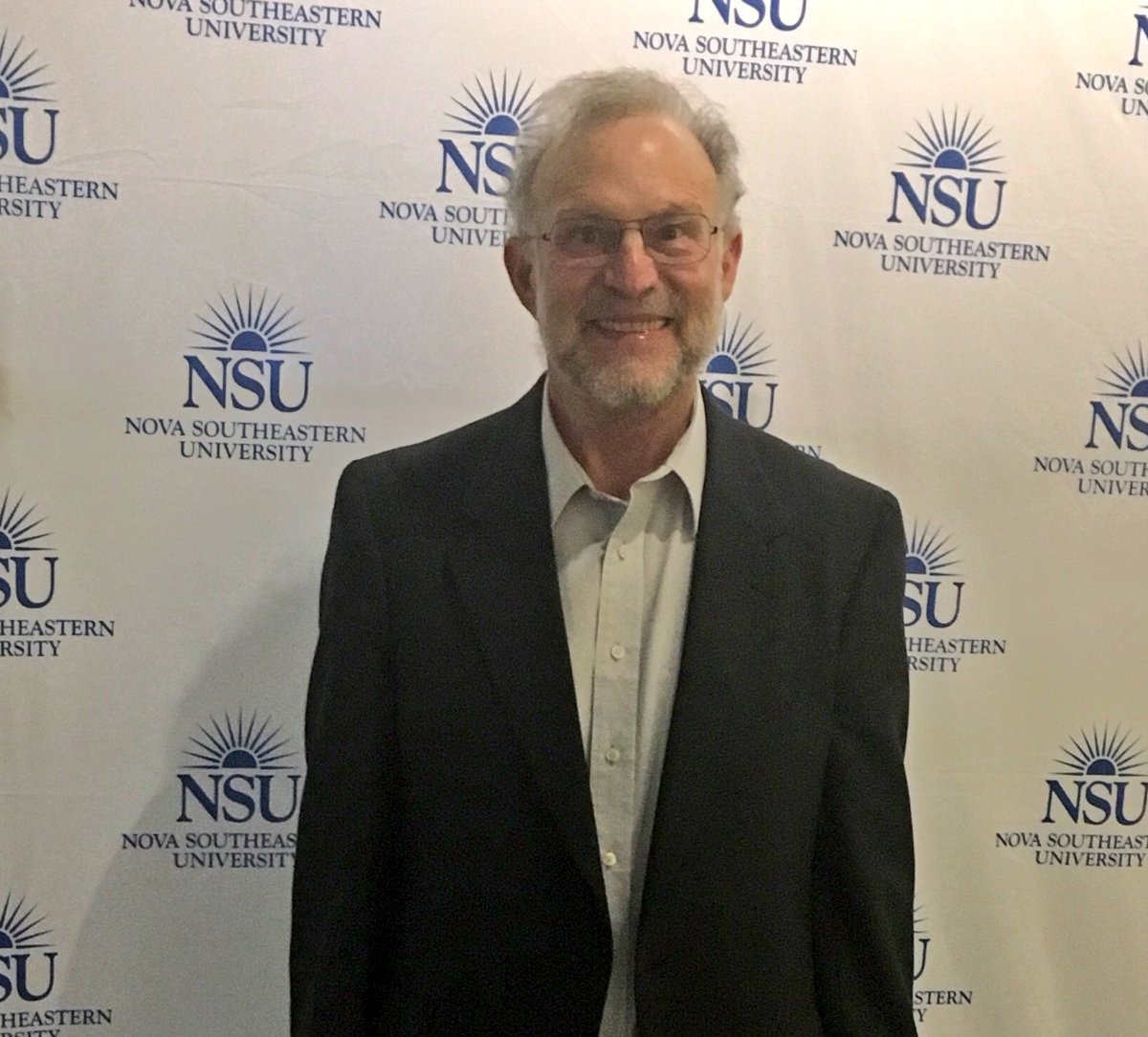 NSUFlorida's tweet photo. It's a real treat ๐จ to have Jerry from @benandjerrys on campus for @NSUAlumni Distinguished Alumni Achievement Awards! #NSUSharkPride #NSUSharks #SharksHC https://t.co/dHBcZj0Ov5