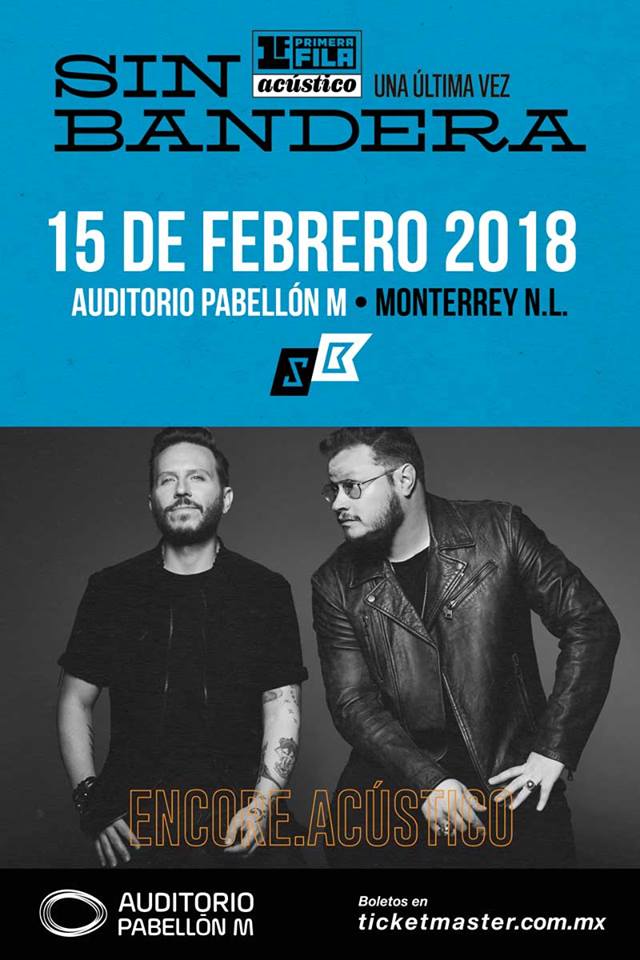 volium_mx's tweet photo. Que mejor manera de regalar este san valentín con un concierto más romántico que nunca.
#SinBandera en concierto este próximo 15 de febrero del 2018 en #AuditorioPabellónM. #Monterrey 😍 https://t.co/SrGvQKTfoe