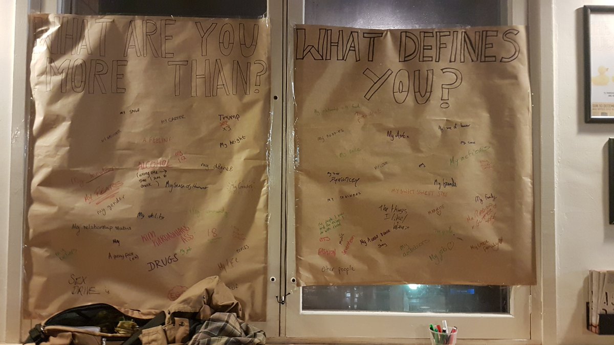 tftheatres's tweet photo. We asked our audience at #UpDownMan tonight what defines them and what are they more than- here are their replies! #MoreThan #ypREACT KL https://t.co/NUwMA63ODO
