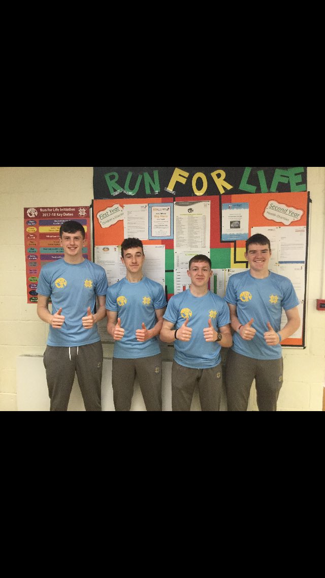 benildusrfl's tweet photo. Run for Life T-shirt’s were unveiled today! Students showed off light blue T-shirt’s and a range of other rewards available! Only one week to go to the big day 🎉 https://t.co/Oi11kyVGtS