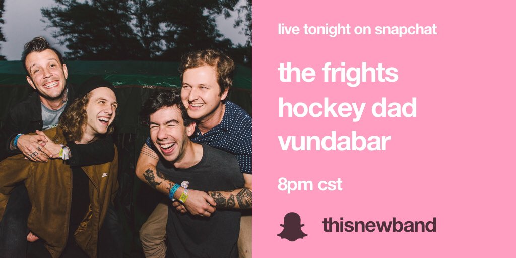 we're back with the live coverage!

tonight on our snap story:

<a href="/TheFrights/">TheFrights</a>
<a href="/hockeydadband/">HOCKEY DAD</a>
<a href="/Vundabar_band/">Vundabar</a> 

presented by <a href="/SOSFestTX/">Sound On Sound Fest</a> + <a href="/MarginWalkerDTX/">Margin Walker Dallas</a> + <a href="/ClubDadaDFW/">Dada Dallas</a>