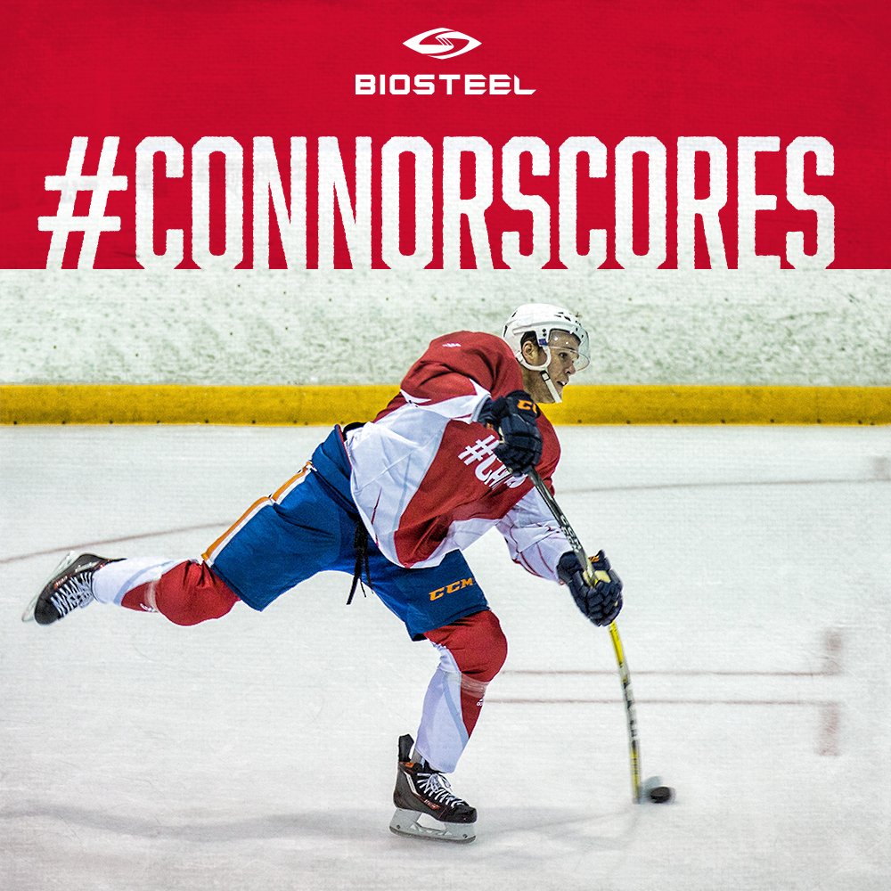 BioSteelSports's tweet photo. 1st to tweet at @BioSteelSports &amp; @cmcdavid97, “#ConnorScores #TeamBioSteel” after each of Connor’s goals tnt wins signed gear! RT to enter. https://t.co/medIoQ37OV