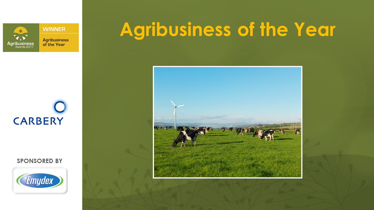 Congratulaions to Carbery Food Ingredients on winning Agribusiness of the Year! #AgribusAwards