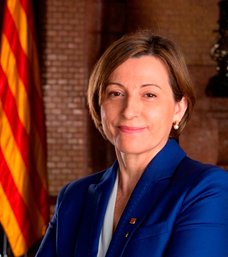 XSalaimartin's tweet photo. Tonight the President of the Catalan Parliament will sleep in a prison for allowing a debate on independence. It's happening in Europe. #ShameOnEU @ForcadellCarme https://t.co/xWRA1WXWFU