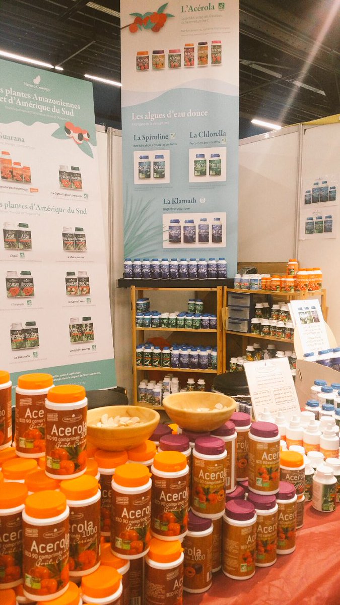 Encore 3 jours au <a href="/SalonMarjolaine/">SalonMarjolaine</a>, faites le plein d’énergie avec naturoconcept ! #acerola #camucamu #guarana