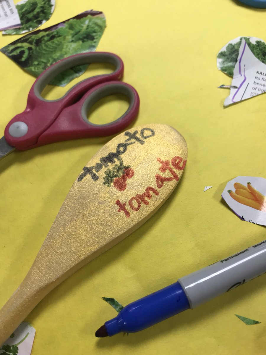 jturner611's tweet photo. Bilingual plant markers almost ready for our #TXSprouts garden, made with ♥️ by our 3-5 Arts&Crafts club @VoigtAIA_RRISD #vikingsgotheart https://t.co/PYs47Pjb9k