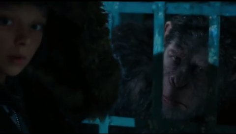 This moment is so cute 💙 <a href="/AmiahMiller/">Amiah Miller</a> <a href="/andyserkis/">Andy Serkis</a> #warfortheplanet #planetoftheapes #andyserkis #apes #movies