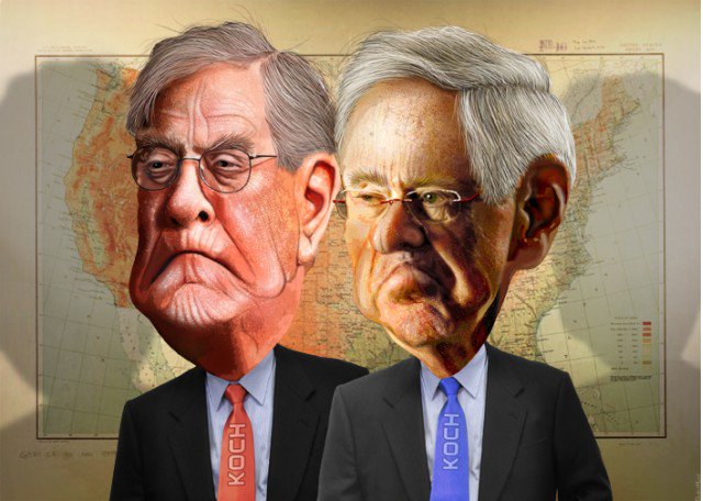 RangeLessInc's tweet image. READ: Charles G. and David H. Koch (pronounced "coke") are the very wealthy,  very conservative brothers who spend tens of millions of dollars a year  lobbying in favor of fossil fuels and against renewable energy, among  many other initiatives.