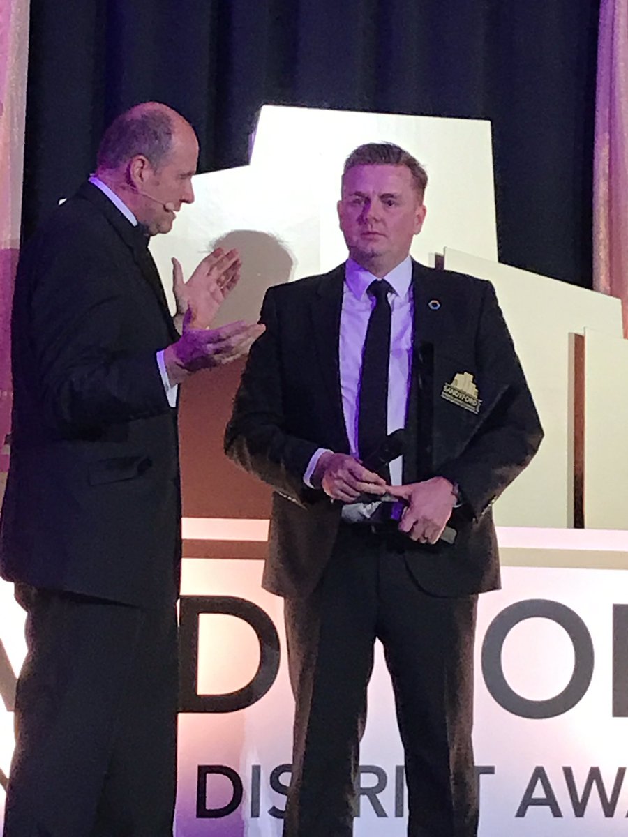 So happy to see a fellow CBC man win the top award at Sandyford Business District Awards. So well deserved Barry Napier. #sandyfordbid