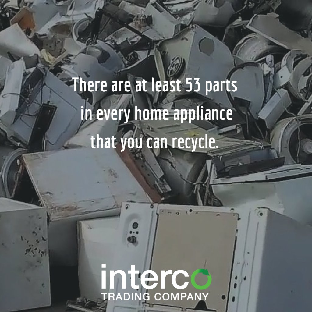 intercotrading's tweet photo. There are at least 53 parts in every home appliance that you can #recycle. #IntercoRecycles https://t.co/1gDxoomnXV