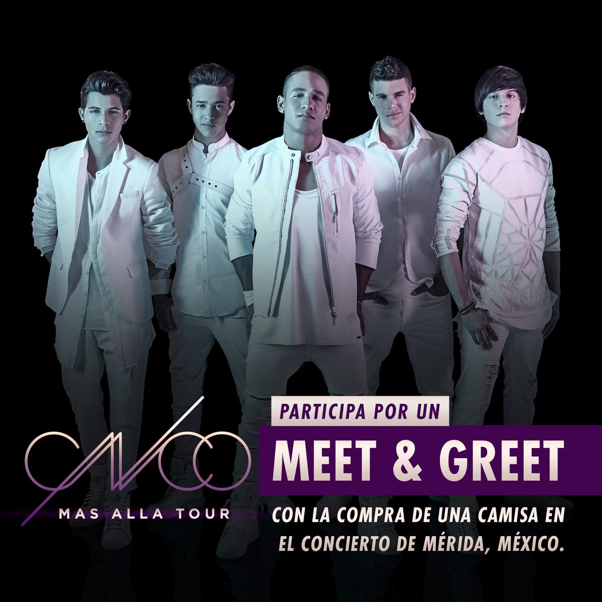 CNCOmusic's tweet photo. #CNCOwners de Mérida, participa por uno de los 3 Meet &amp; Greet con la compra de una camiseta oficial en nuestro concierto de hoy!! 👕🎶 #MASALLATOUR #CNCOxMerida https://t.co/I0i9OWozO9