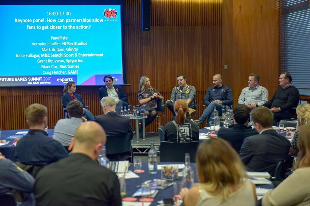 jodefish's tweet photo. #tbt to last week when I took part in a very interesting panel about brands &amp; eSports at the Future Games Summit @MCSaatchiSandE https://t.co/1QRLTcqMza