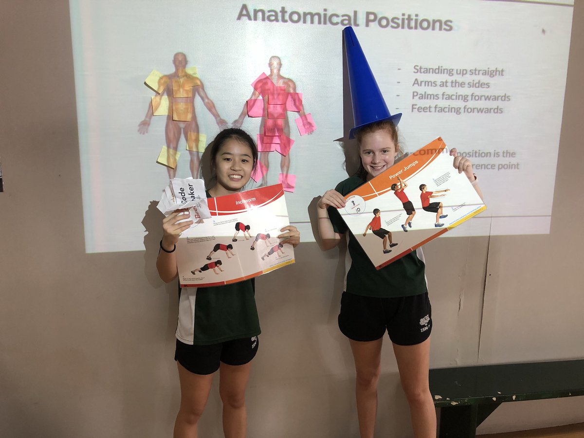 MissChildPE's tweet photo. @ThompsonKto12 @LifeIsAthletic #codebreaker in action to learn the muscles #activelearning #pe #pedun https://t.co/HWUqmC5KE0