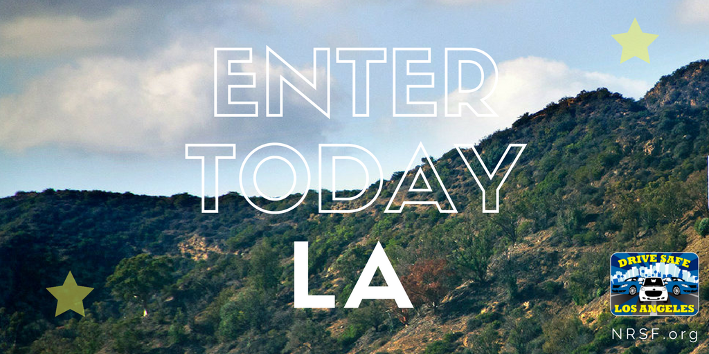 NRSForg's tweet photo. Tomorrow is the deadline for the #DriveSafeLA contest! Enter here ๐๐ฝ https://t.co/sAz19yAl1p. @LAAutoShow https://t.co/qAJuLAzZHZ