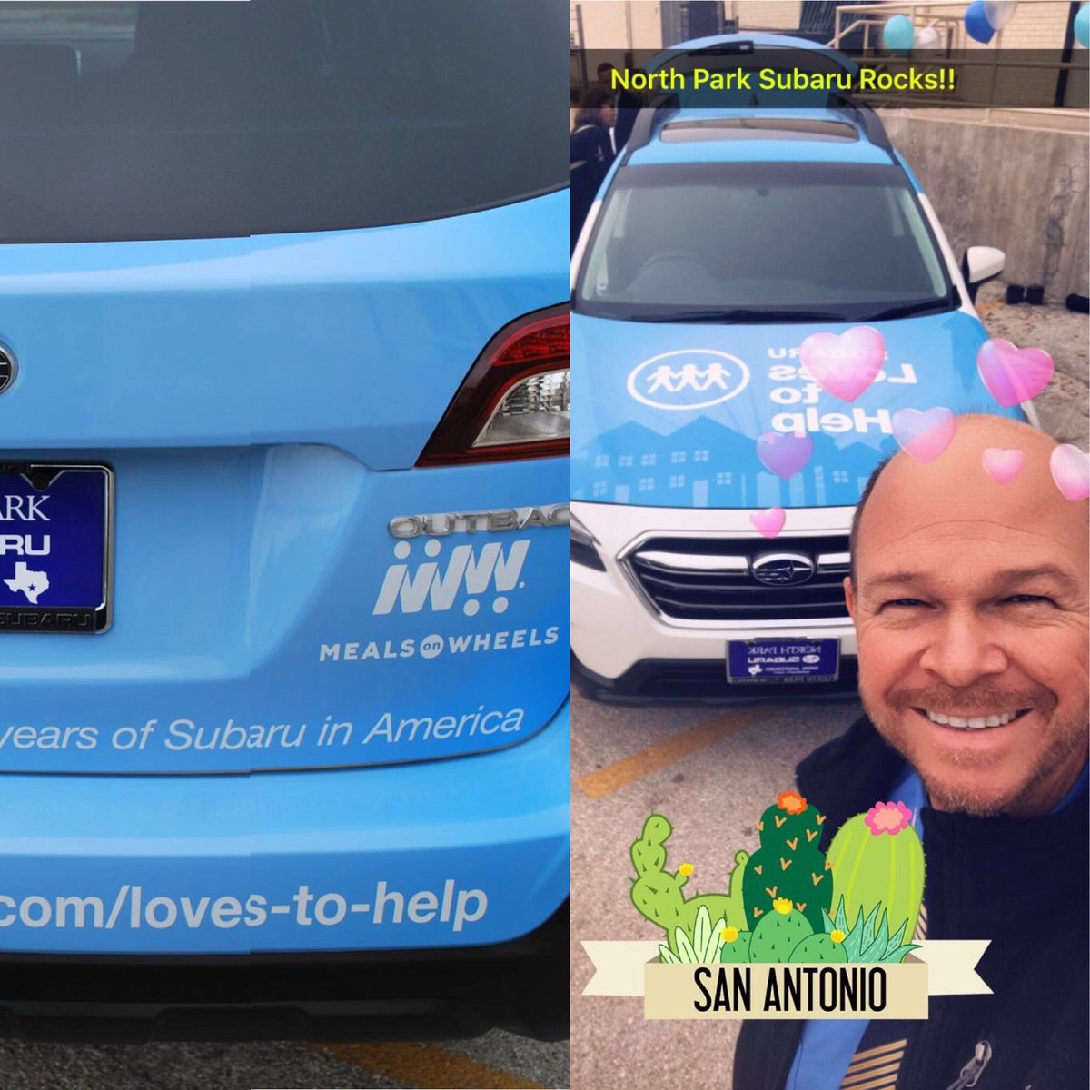 To celebrate Subaru’s 50 years in America, 50 new Outbacks are being donated to 50 chapters of #mealsonwheels across the U.S.! #SubaruLovesToHelp #Snap