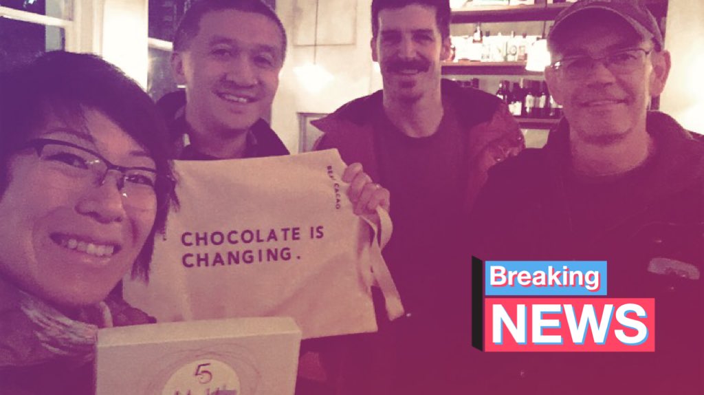 BEAUCACAO's tweet photo. All things chocolate tonight with @5DChocolates ❤️ #chocolateischanging https://t.co/9RKr7I8r2u