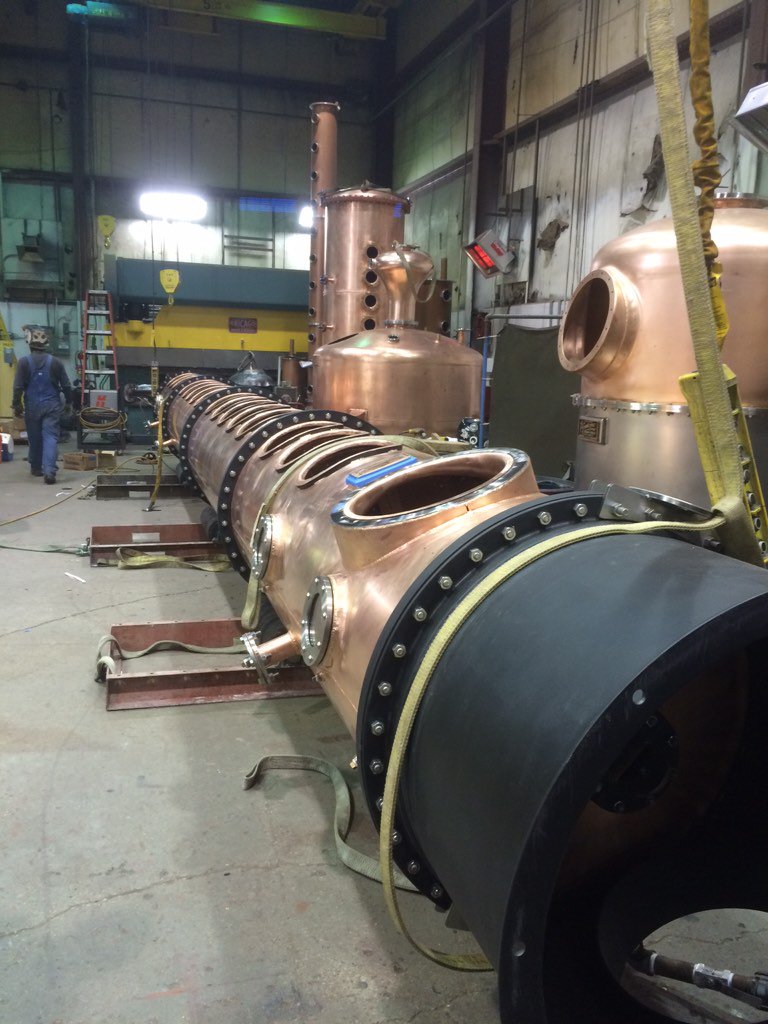 KYwhisky's tweet photo. It's like #christmasishere already! Great visit @VendomeCopper, the new 36" still install is the 14th #awesome week! https://t.co/EGt1XABEfq