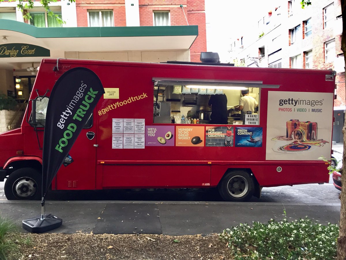 GettyImagesANZ's tweet photo. Day 2 of #GettyFoodTruck in Sydney - surprise and delight for our customers! Today in Pyrmont... https://t.co/dJMApSeO1b