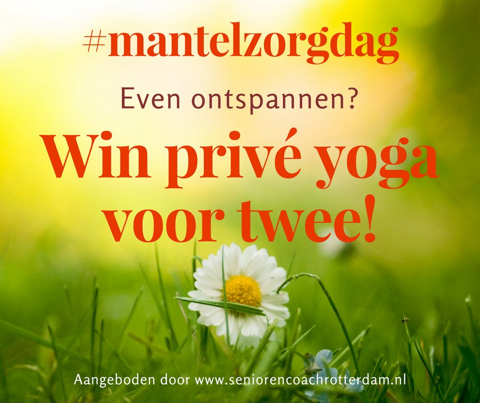 MariskaVdJ's tweet photo. #mantelzorgdag Win een gratis privé yogasessie voor twee aan huis! https://t.co/Fcj8gtT4je #custdev #LeanStartup #LeadGeneration https://t.co/B9OhlShQYK