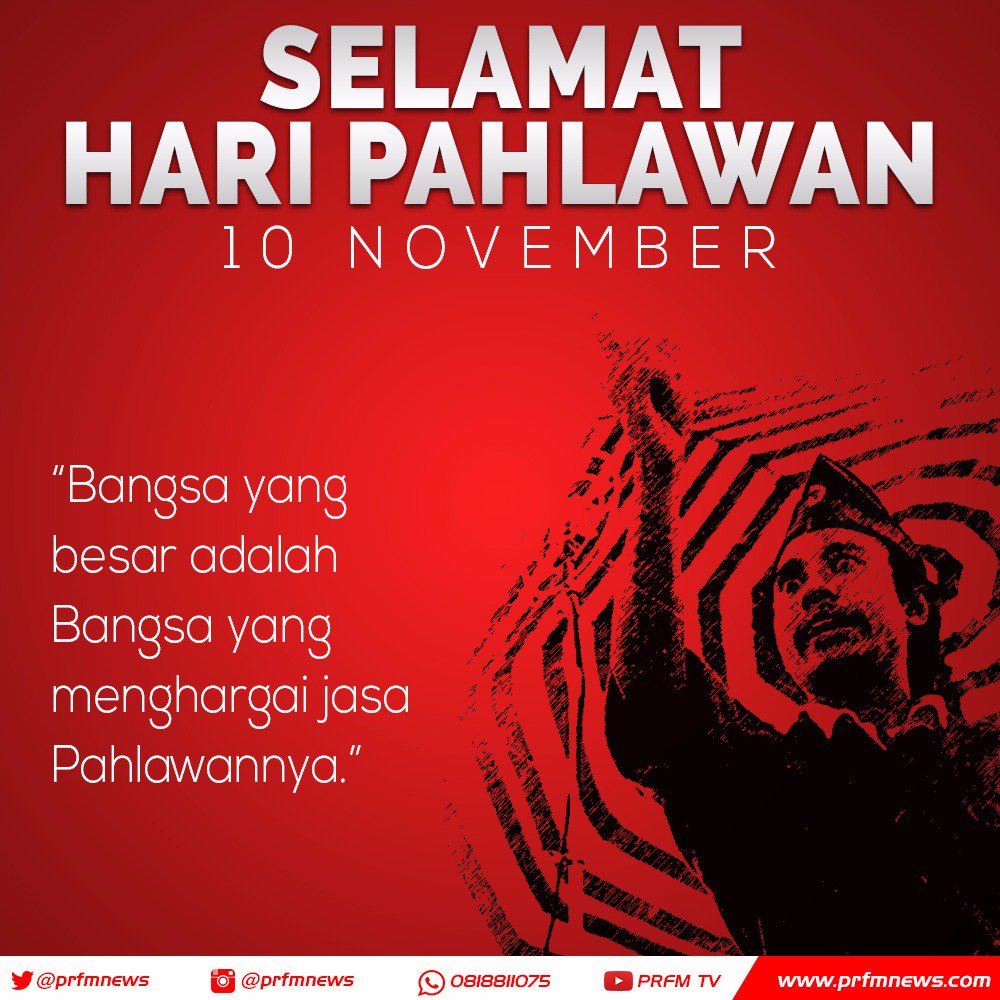 Hari pahlawan diperingati setiap tanggal