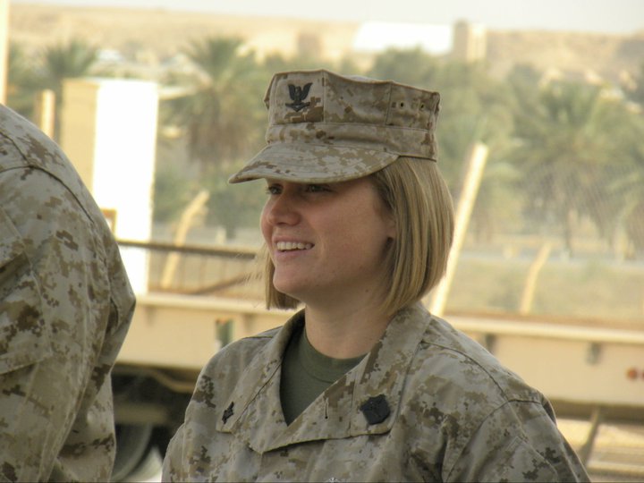 Med student Ashlyn Jimenez served as a Hospital Corpsman in the <a href="/USNavy/">U.S. Navy</a> and received the Navy Achievement Medal in Iraq. Thanks for your service! #VeteransDay #GoCougs