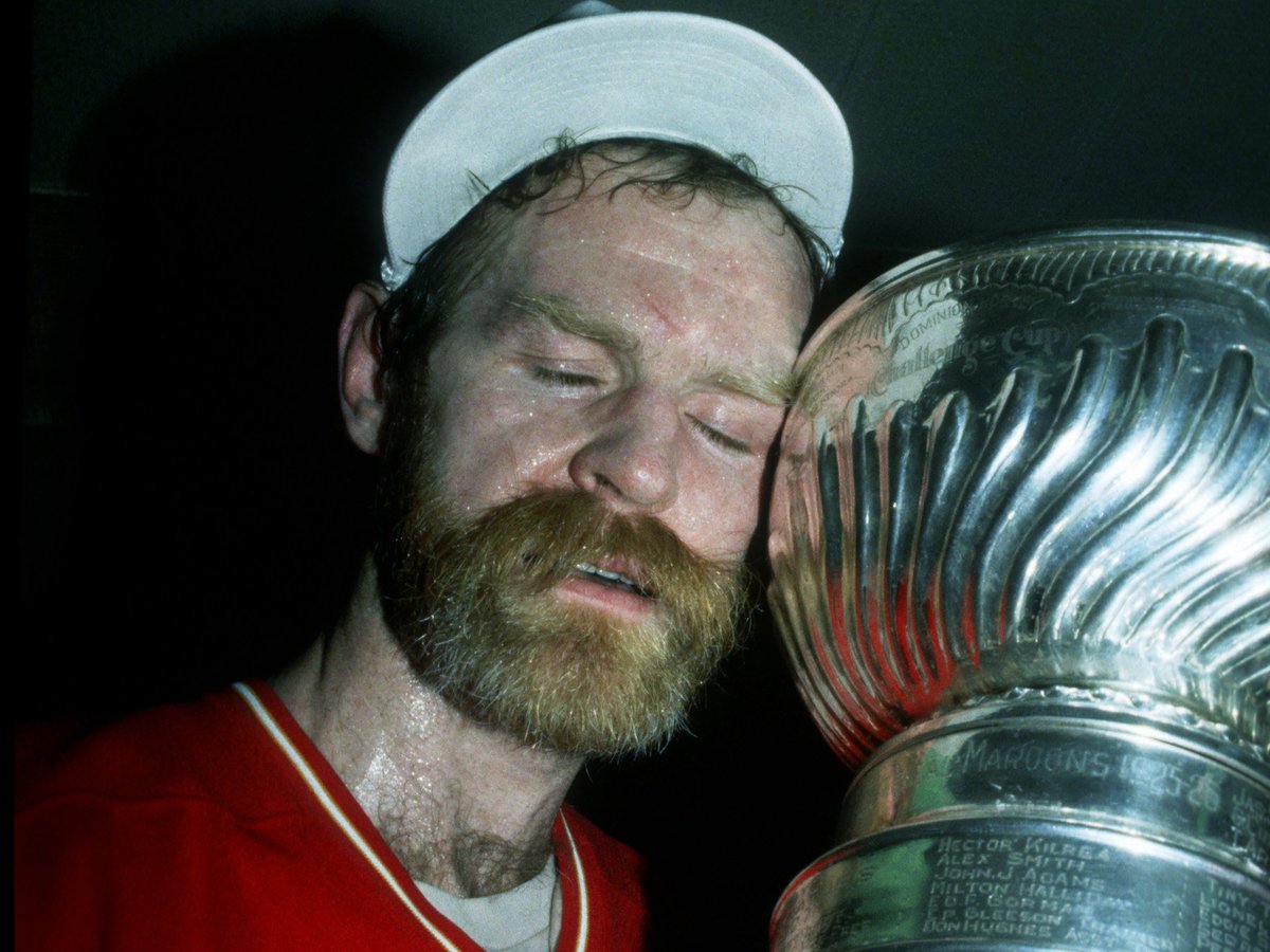 NHLFlames's tweet photo. The man, the myth, the legend - congrats to Lanny McDonald on being inducted into the @CANsportshall! #Classof2017 https://t.co/kLS9jRnA9O
