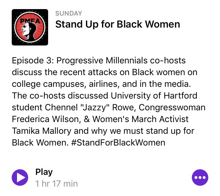 Promillennials's tweet photo. Check out Progressive Millennials podcast on iTunes &amp; SoundCloud as we discuss @JahsBarbie @TamikaDMallory @RepWilson! #Podcast https://t.co/VyGB7mr1xX