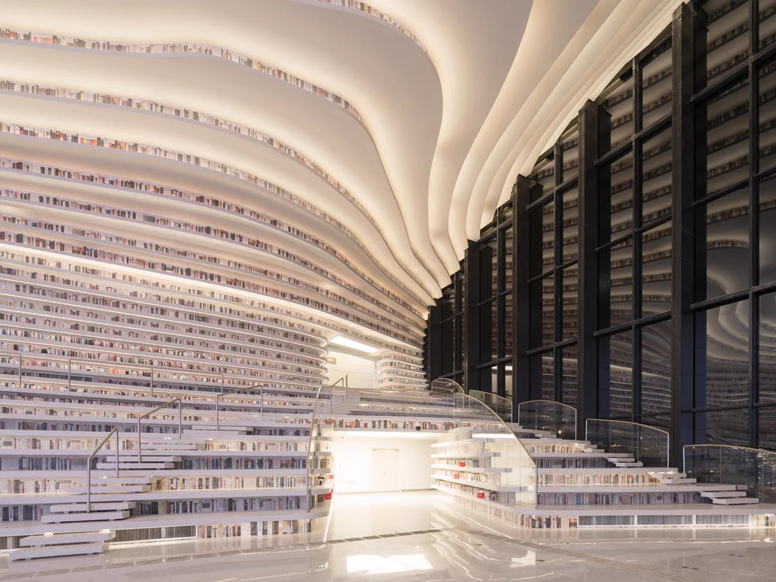 中国の天津市にできた図書館が美しすぎてヤバい！！