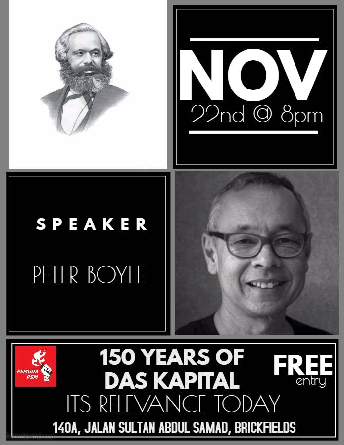 pemudaPSM's tweet photo. Das Kapital Discussion!

Those interested, please register here: https://t.co/KlhgvrS53U

#DasKapital #PeterBoyle #FreeEntry #22Nov2017 https://t.co/p1LmGtP2jB