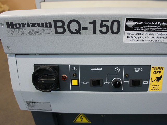 usedpresses's tweet image. For Sale: #Horizon BQ-150 Bindery &amp;amp; Finishing machine is now available at best price. To Know more call @ 1-800-268-6577 OR Email @ machines@printersparts.com OR Visit @ used-presses.net/product/binder… Find more machines at goo.gl/aVnHCc #UsedHorizonMachine #UsedBinderyMachine