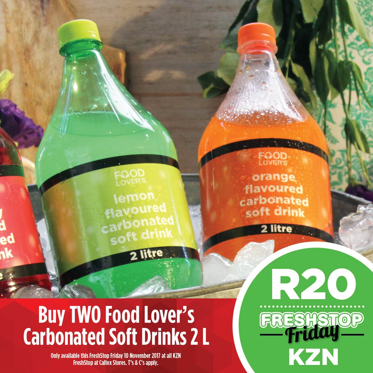 FreshstopSA's tweet photo. #FreshStopFriday today in KZN: Buy two Food Lover's Carbonated Soft drinks for only R30!
w
While stocks last, 10 Oct. https://t.co/opDZsKCeRg