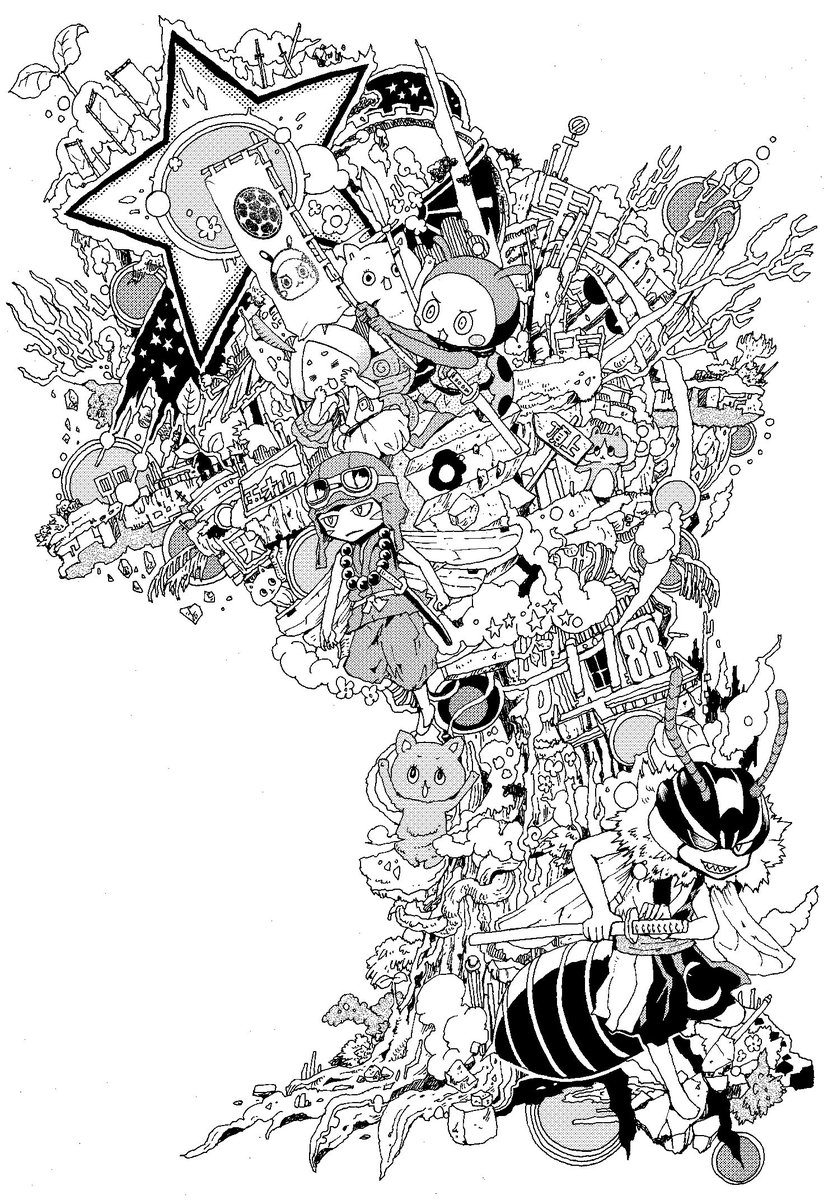 長曾我部元親が虫として現代に転生するマンガ 出陣 昆虫武将チョウソカベ 感想 マンバ