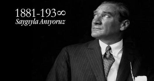 Cumhuriyetimizin Kurucusu Gazi Mustafa Kemal ATATÜRK'ü vefatının 79. Yıl Dönümünde Rahmet ve Minnet ve Saygı ile anıyoruz...