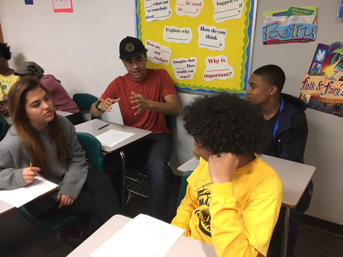 StaceyWeller4's tweet photo. Grateful to have students who truly collaborate and have REAL conversations...such great kids! #WBHS30daysofGratitude https://t.co/T1l2UozM8s