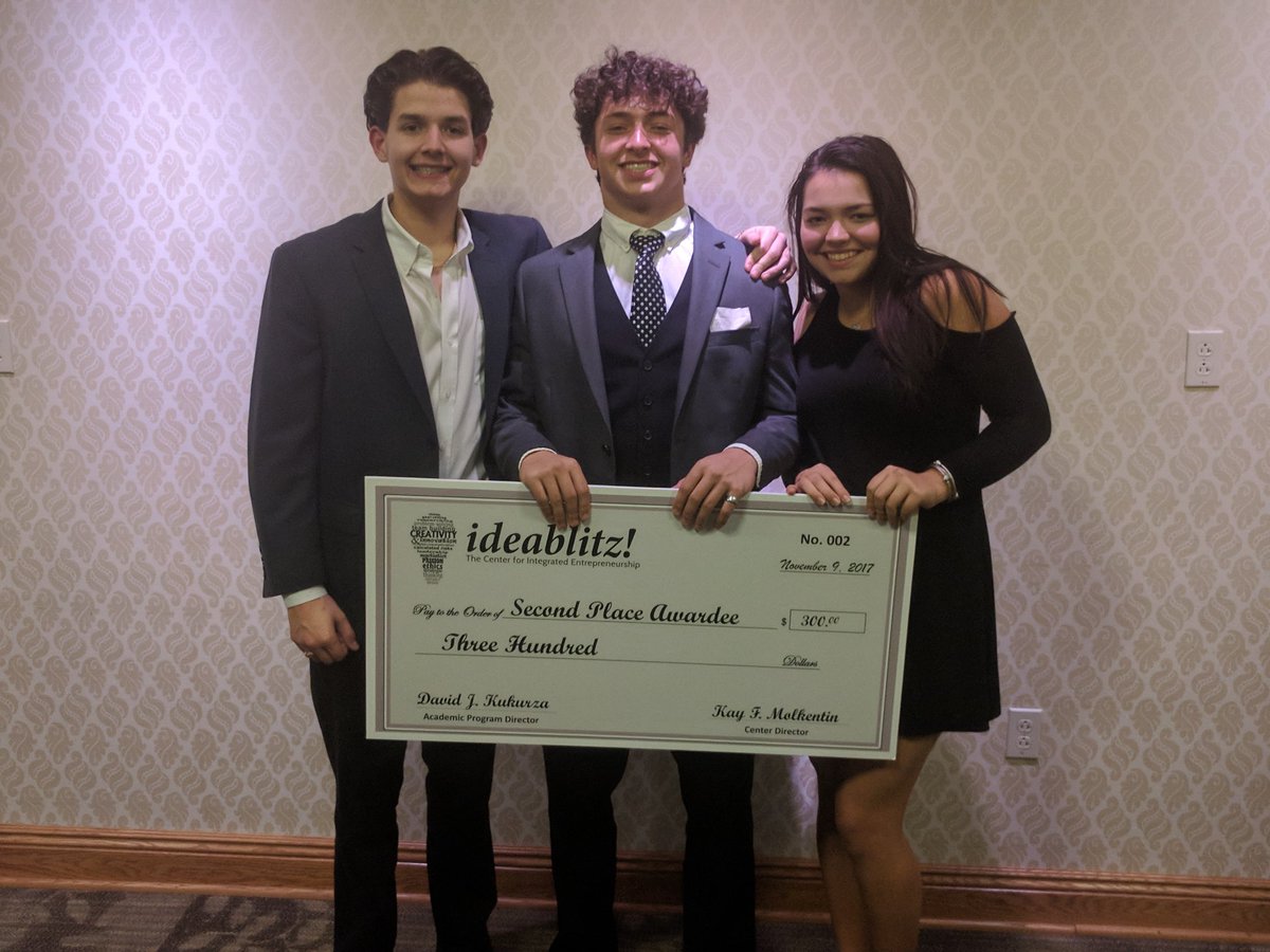 Hiram College - IdeaBlitz - Second Place and $300 dollars!