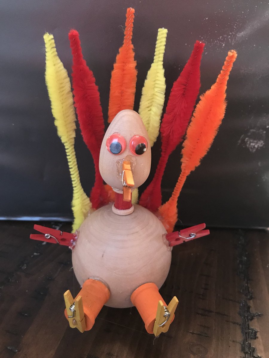 MelisCarmichael's tweet photo. Holden’s turkey for math. Cutest turkey ever. He did all the math, designed it and picked out all the supplies at Hobby Lobby. He learned that he does not like the hot glue gun. LOL! https://t.co/CPUa3bQQZA