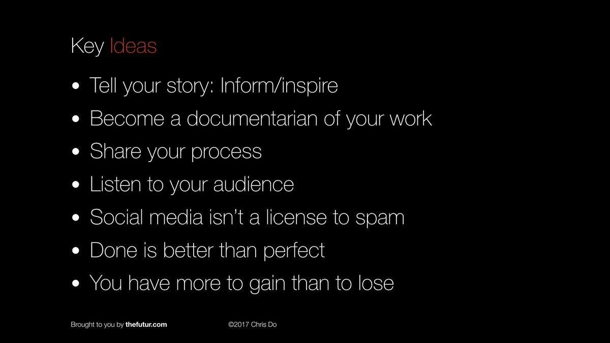 theChrisDo's tweet photo. Tell your story. Here's the last slide from my deck @RGD #rgddt. https://t.co/IGcn1Mw3gG