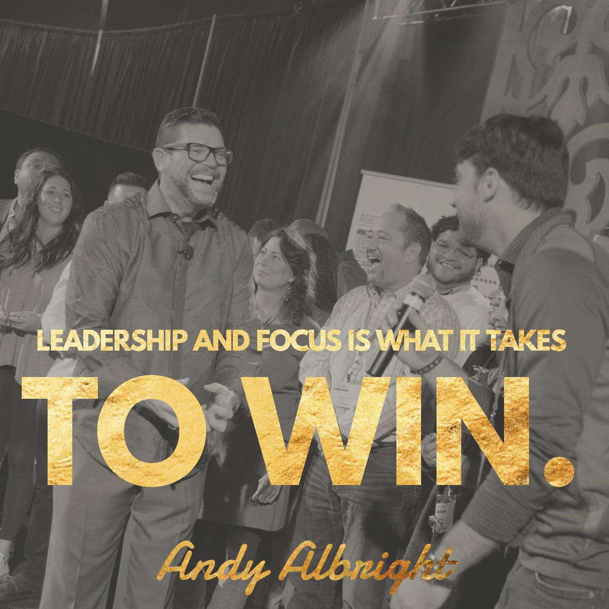 AndySAlbright's tweet photo. Leadership and focus is what it takes to win.

#business #dothedo https://t.co/89IkdrUl57