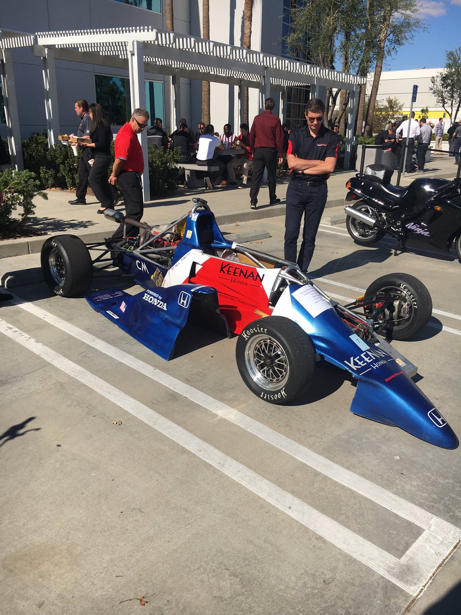 HondaRacing_US's tweet photo. Always something interesting at our HPD associates' car show.😳 #IntegraTypeR #RatRod #FormulaF #ApocalypseBus https://t.co/H2vmVm94Gz