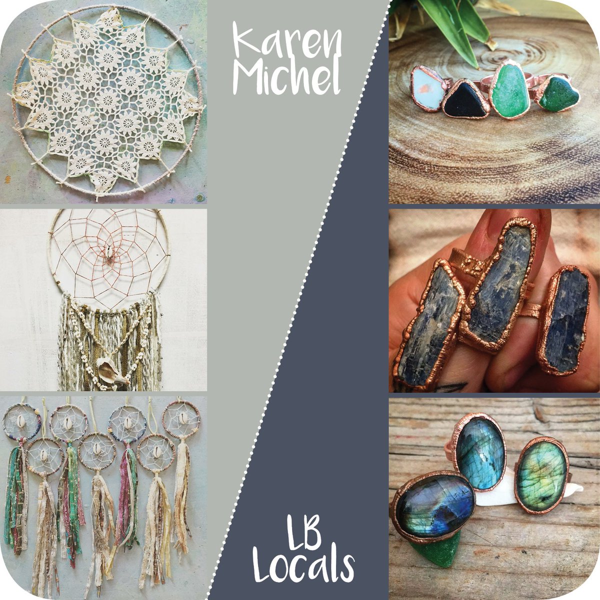 Karen Michael &amp; LB Locals! Visit the digho facebook or instagram for more info! #dreamcatchers #jewelry
