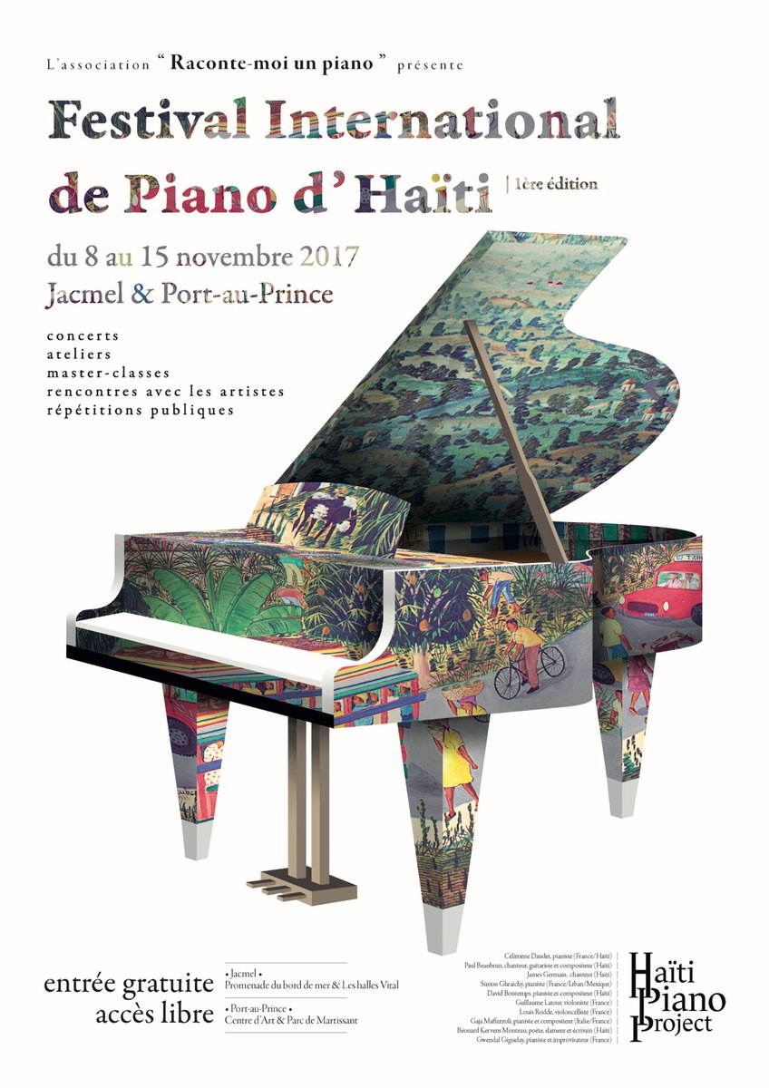 haitipianoprj's tweet photo. @SimonGhraichy un pianiste exceptionnel ce soir à la halle Vital de #jacmel à 19h #fiph https://t.co/4V77pceAow