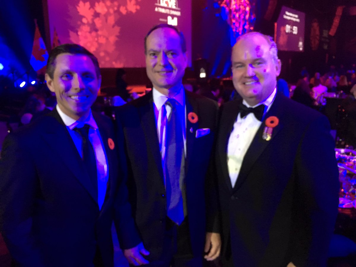 PBethlenfalvy's tweet photo. Great to support &amp; honour our veterans at @tplfoundation with @brownbarrie &amp; @ErinOTooleMP  Congrats to 2017 Patriot Award recipient Hilary Weston. https://t.co/sA6iAweSnZ