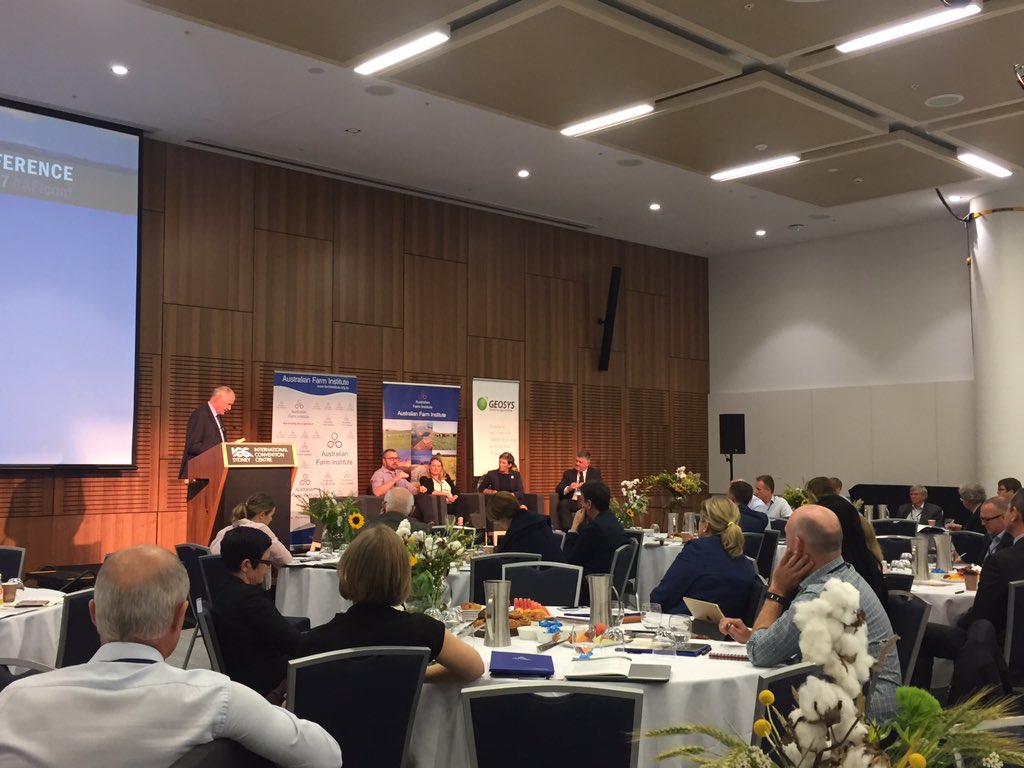 samheagney's tweet photo. Great discussion on the future Ag workforce at the @AustFarmInstitu conference #AFIConf @PipJob1 @rimfireresource https://t.co/2aEzjfnqCG