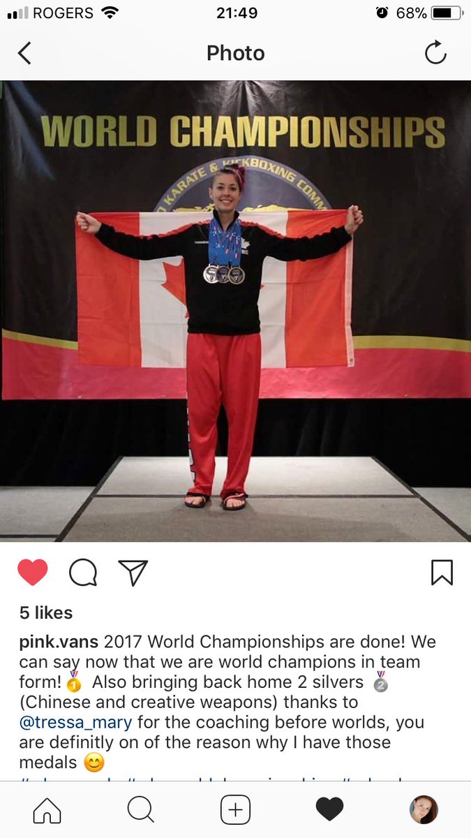 teenspieler's tweet photo. #congrats to @pink.vans on her #spectacular #winnings at the #wkc2017 #world #karate #championships. #enjoyed our #skype #lessons https://t.co/TmNcgEICnR