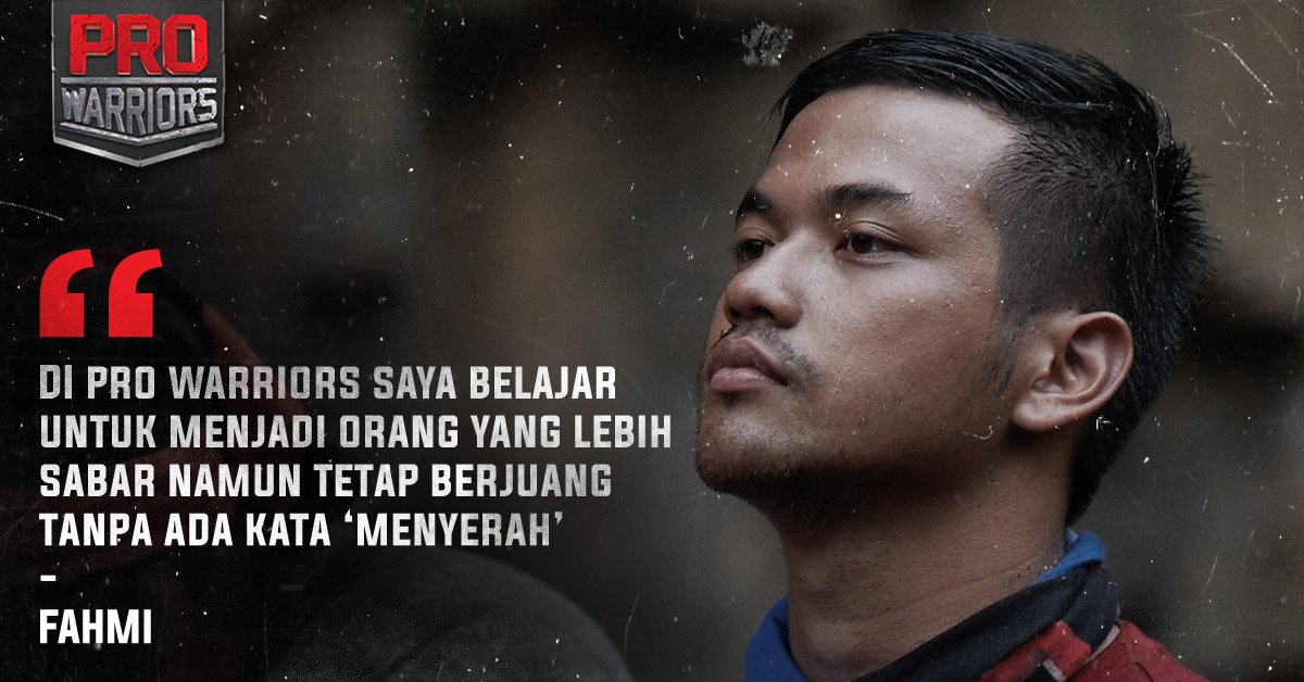 prowarriors_'s tweet photo. Banyak pelajaran yang bisa didapat dari #PROWARRIORS, contohnya adalah pengalaman Fahmi dari #TimBiru! What about you, Warriors?

#NEVERQUIT https://t.co/SjrNN5dp1b