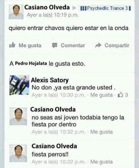 MemoCordova's tweet photo. Lo que no saben es que tengo otro face y ahí me llamo Casiano! #peratewe #estosieschavoruco https://t.co/aranA1lVND