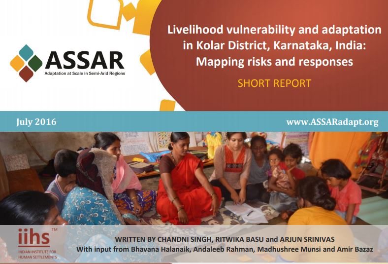 iihsin's tweet photo. #UPD2017: Read our @ASSARadapt #policybrief '#Livelihood vulnerability and #adaptation in Kolar District, #Karnataka, India: Mapping risks and responses' here: https://t.co/fsSl9y65BA https://t.co/guooz8ldD0