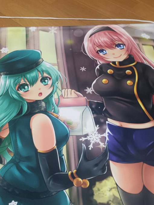 タペストリー届きました!ぼかしたとこまで綺麗に印刷してもらえた(о'∀`о)今回も印刷はタペすとあ( @tape_store )様にお願いしました! 