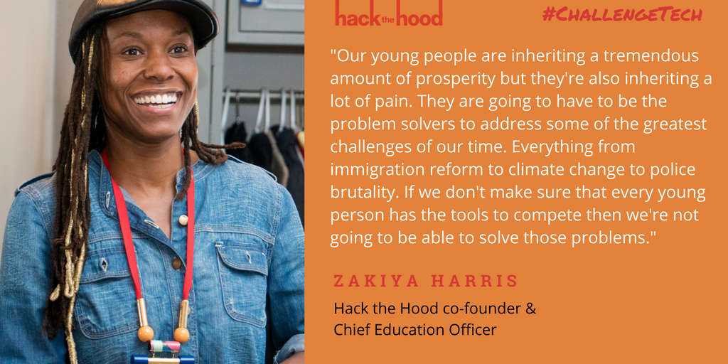 hackthehood's tweet photo. #hackthehood for the future.  Support education for our youth. https://t.co/EHzxWBuy5x

#ChallengeTech https://t.co/p4jOq3OP5j