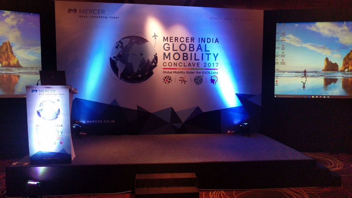 mobilityconclav's tweet photo. We are all set to begin with the Mercer Mobility Conclave 2017.
#2017mobilityconclave https://t.co/S4XnjQYEaO